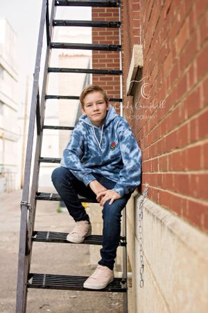 Unique Downtown posing