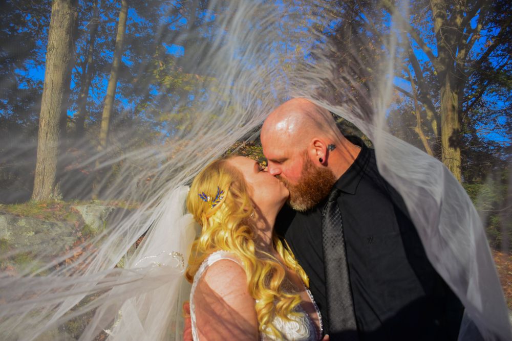 Veiled bridal