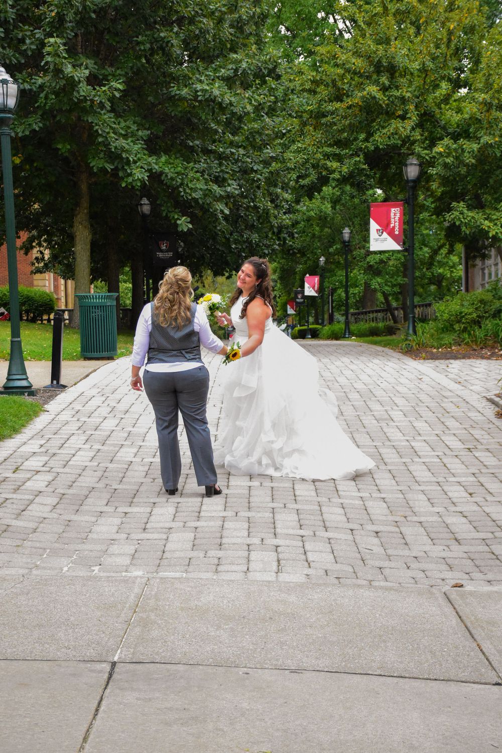 Bridals after the ceremony at W&J