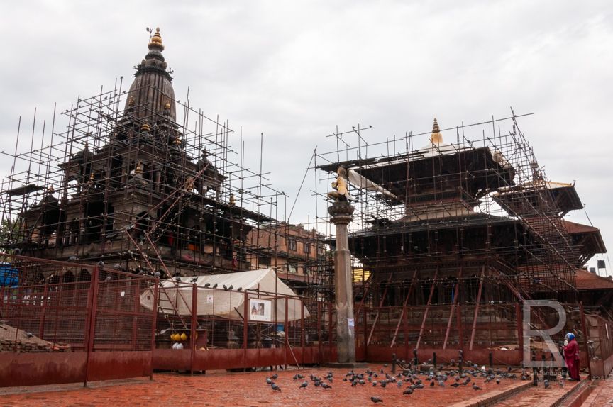 Earthquake damage Krishna Mandir Patan Durbar Square Nepal Leah Ramuglia Photography