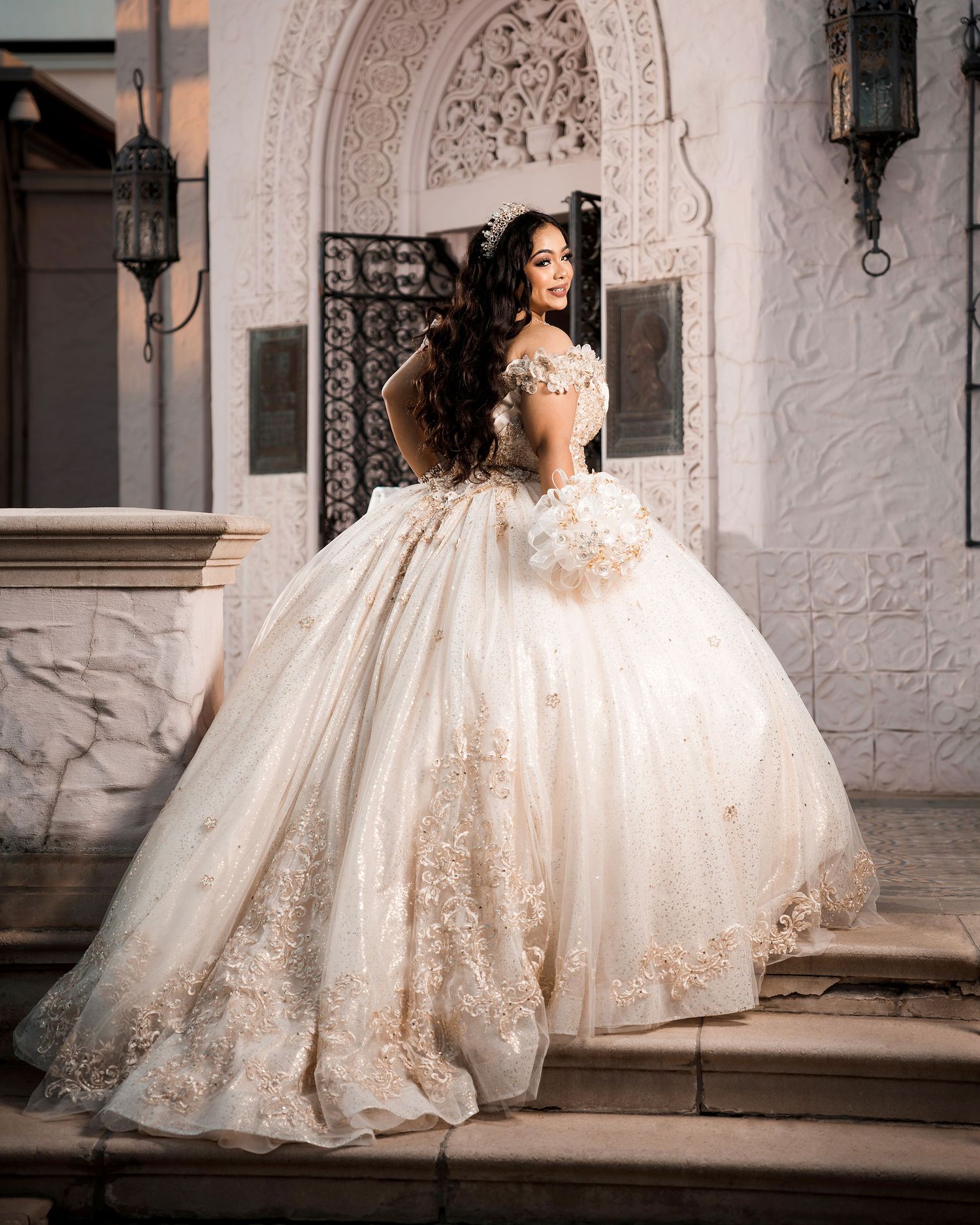 Quinceañera Photo Shoot at The McNay Museum of Art by Ginori Photography & Film
