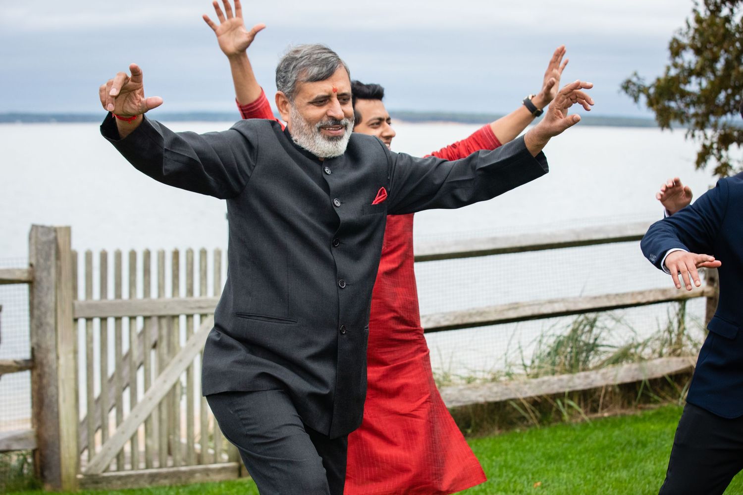 Baraat Ceremony-Grooms Father Dancing-Long Island Photographer for wedding