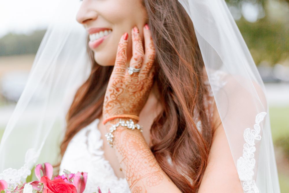 Bride with hand on cheek CeNita Vineyard GA Second Shot for Ali Harpe Photography
