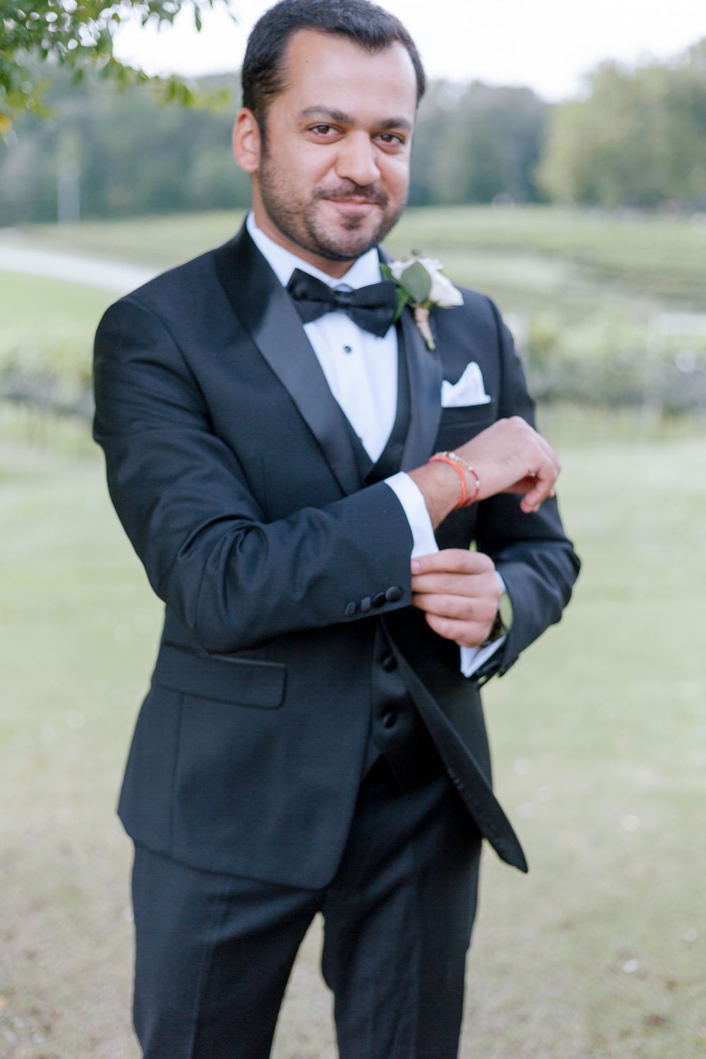 Groom getting ready CeNita Vineyard Second Shot for Ali Harpe Photography