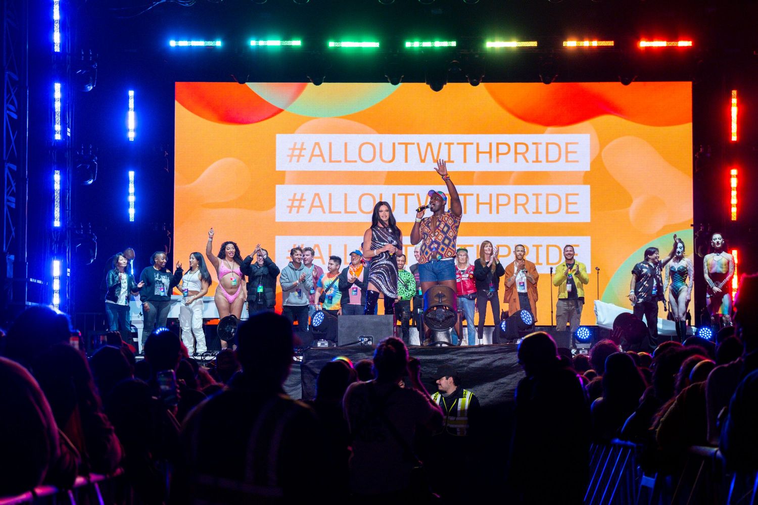 Stage of the LA Pride Festival