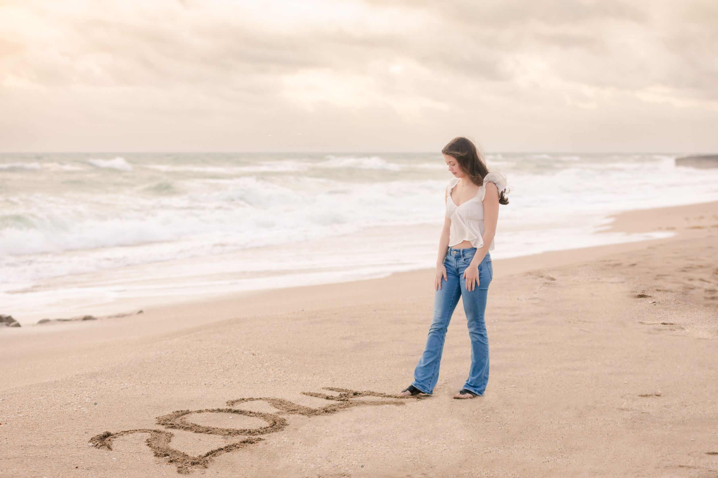 House of refuge senior beach portrait