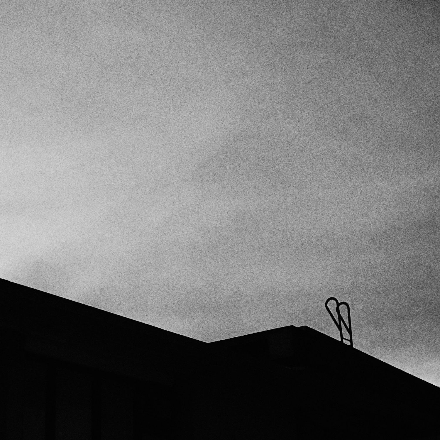 Pool Entry to Nowhere (San Francisco) - City College of San Francisco, building, ceiling, dark sky, contrast, silhouette