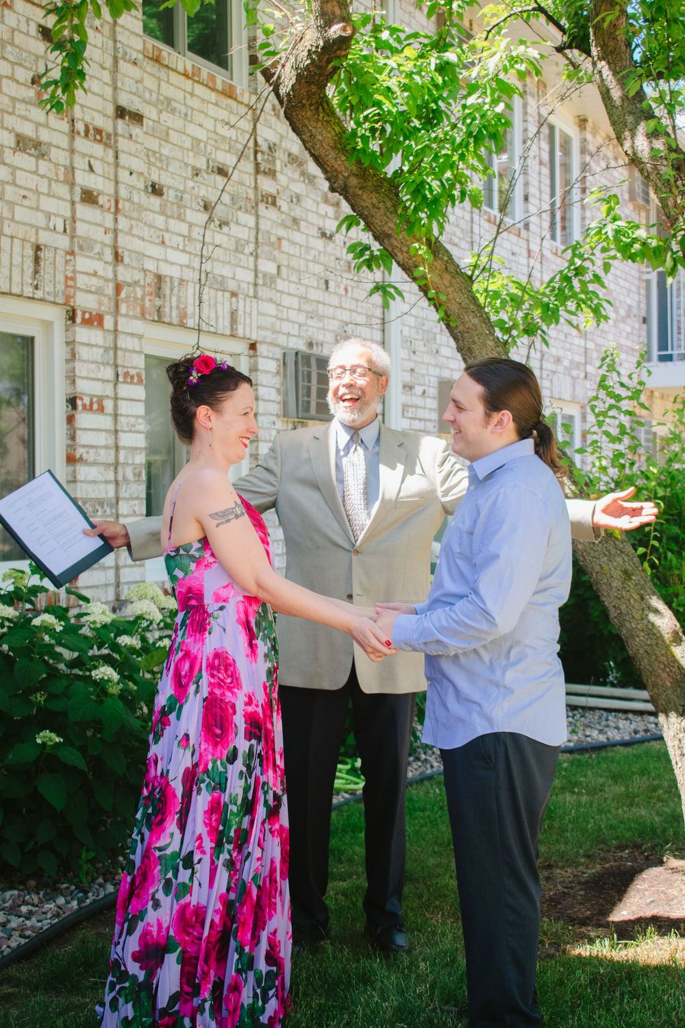 Wedding Photography - Parke and Dana at their wedding ceremony in Madison, Wisconsin
