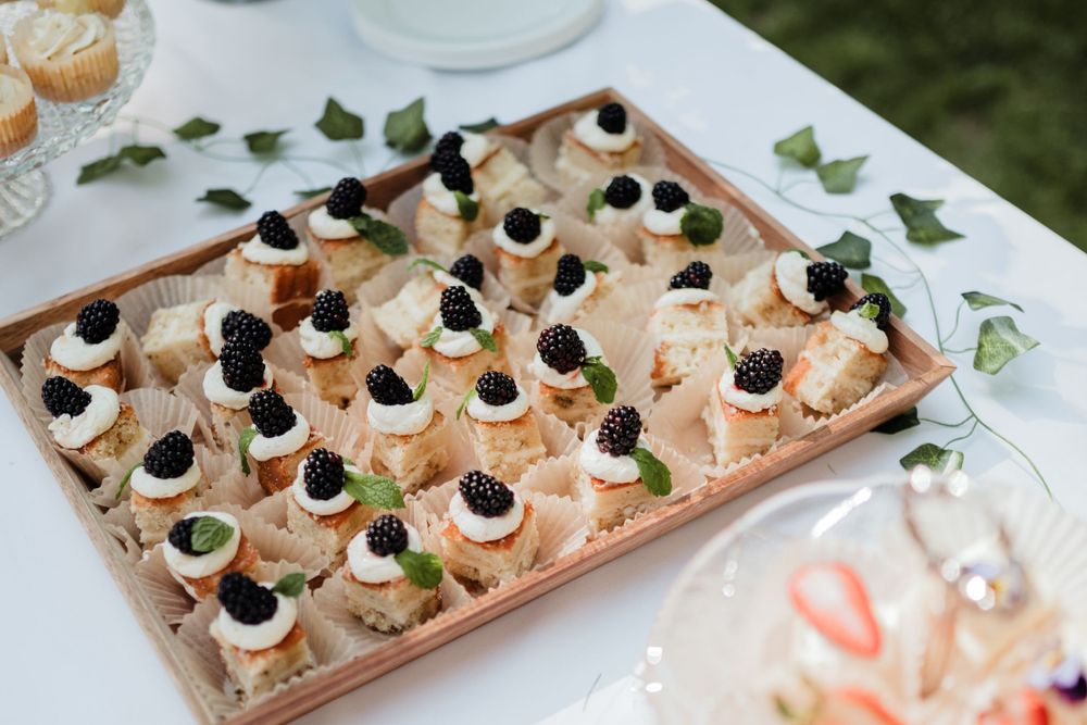 Blackberry Wedding Tarts Intimate Backyard Wedding: Olalla Washington