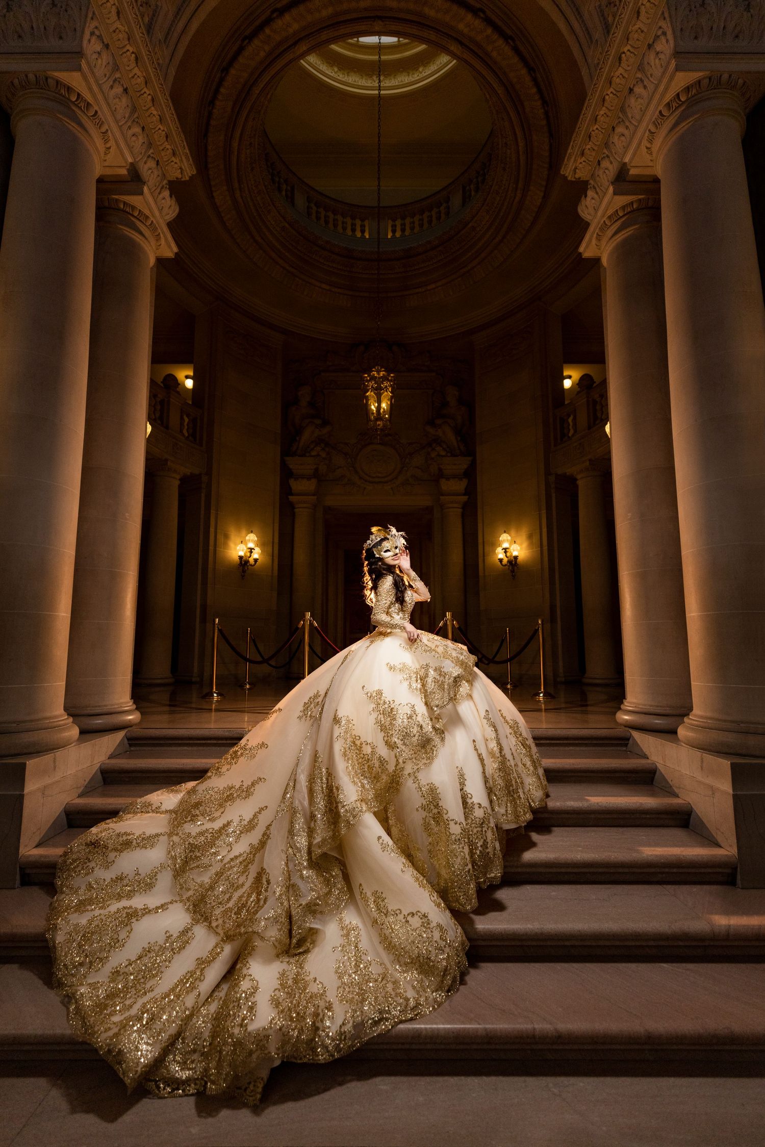 Luxury quinceañera photography in Sacramento CA with elegant, magazine-style portraits