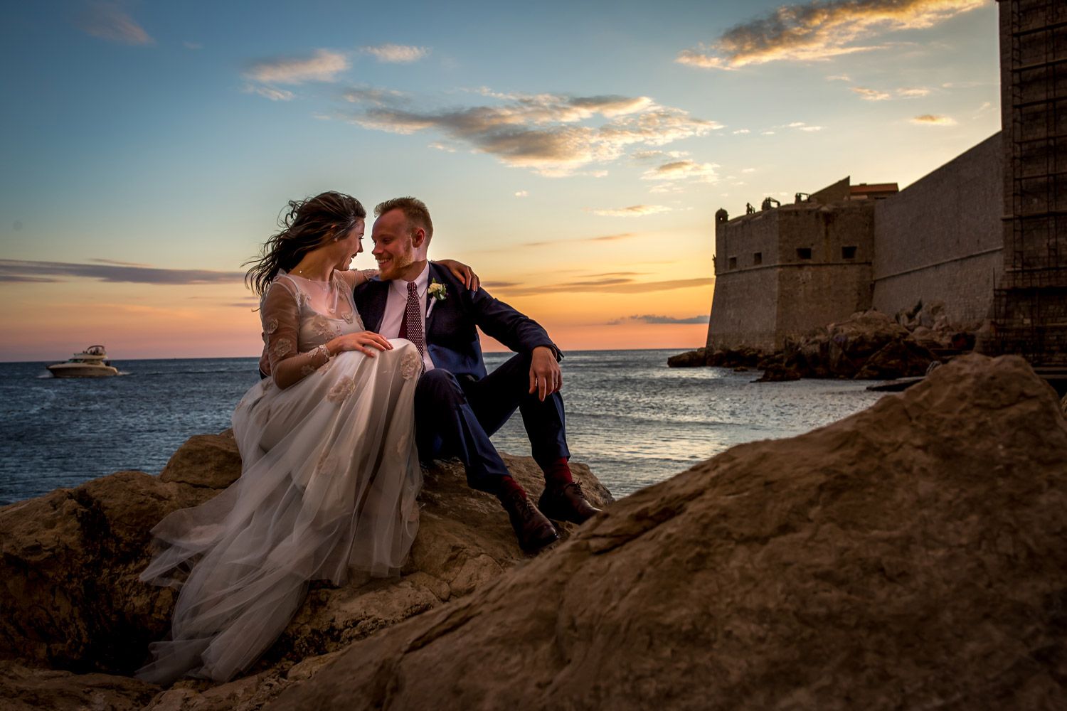 Testimonial wedding couple in Dubrovnik