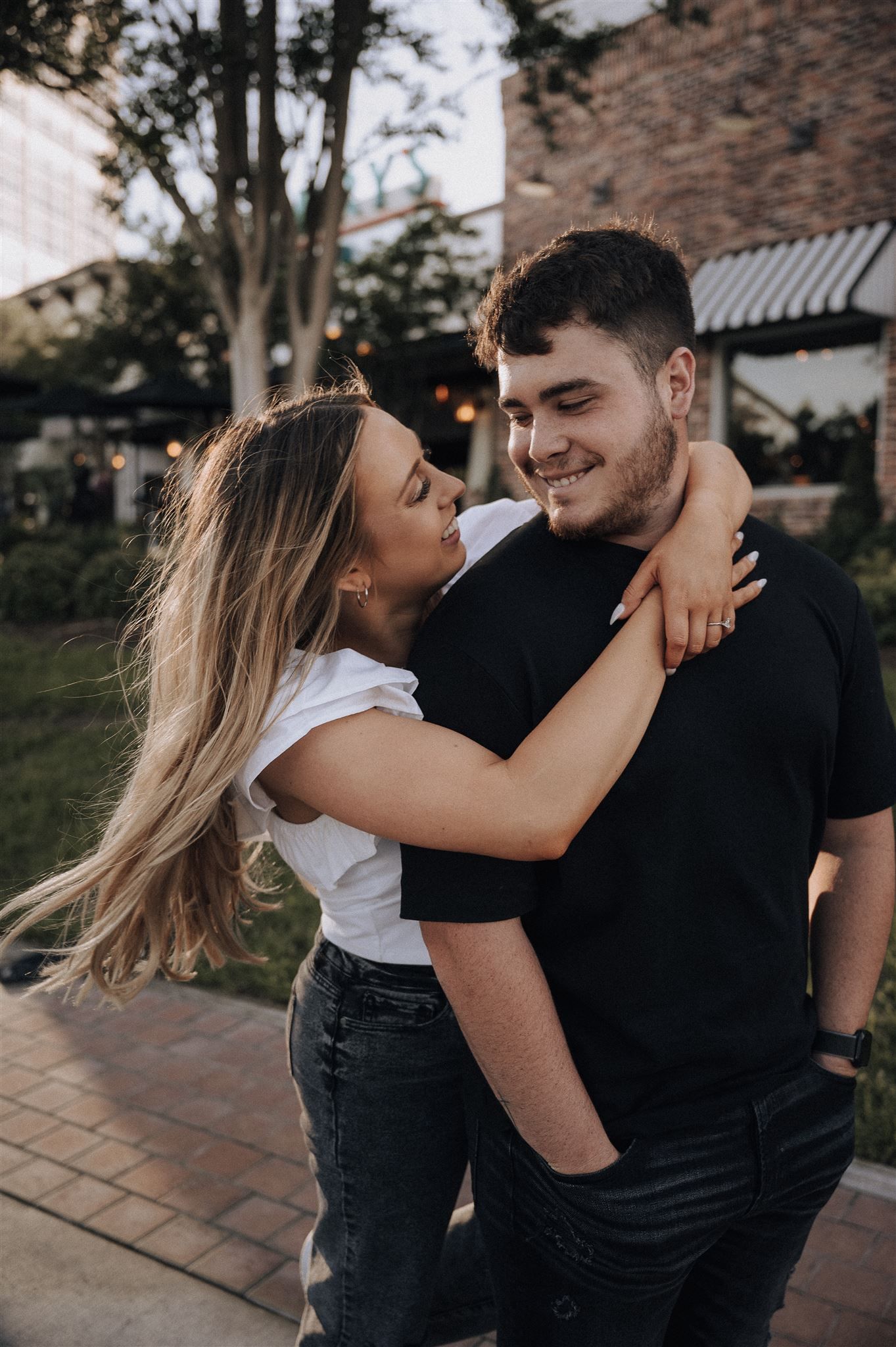 engagement photography session in The Woodlands, Tx