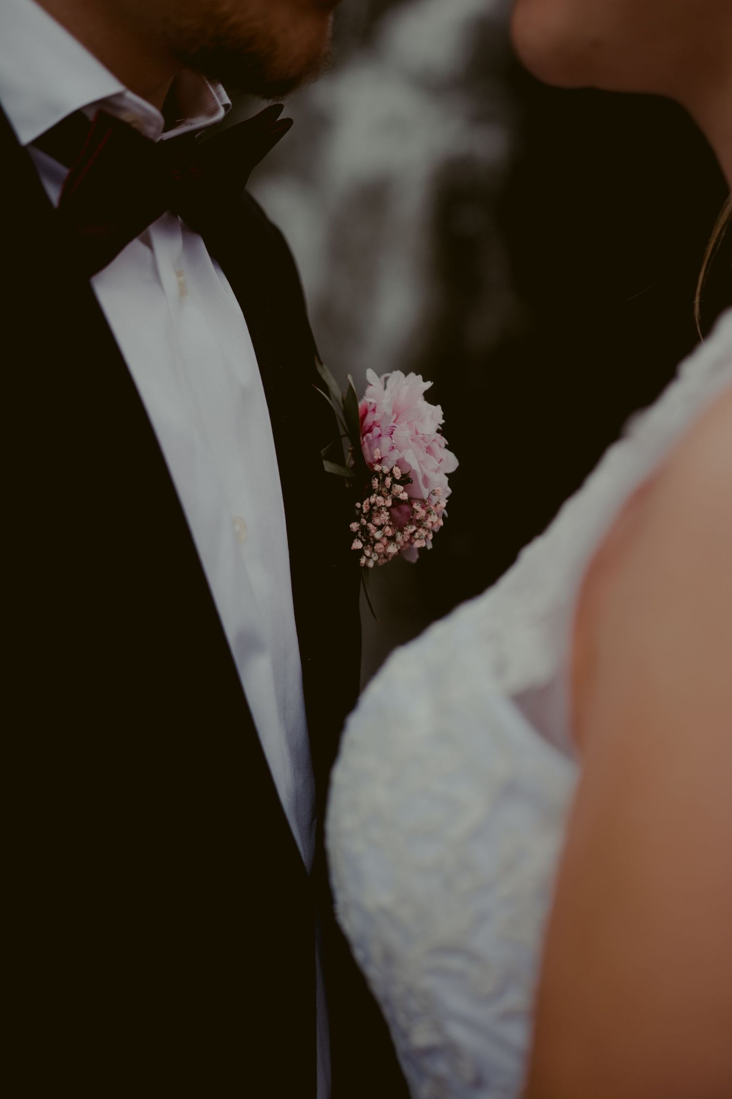 Detaljebillede, bryllupsbilleder