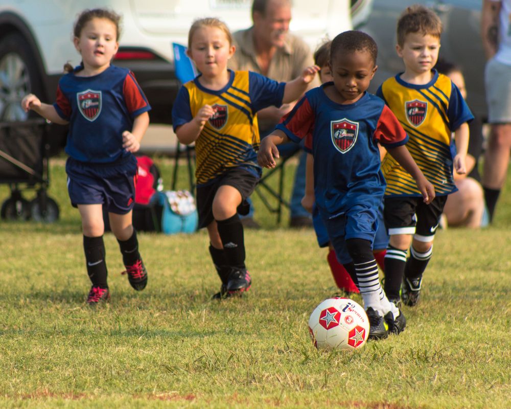 kids playing soccer