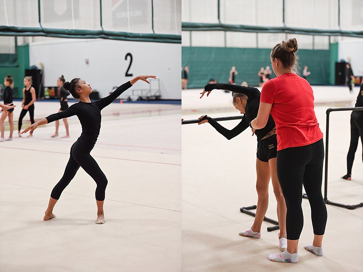 Ballet barre and center at Olympic Training Center