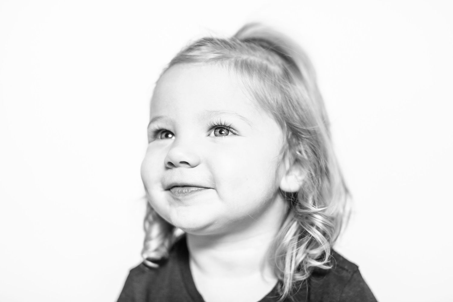 little girl smiles in portrait by Stephanie Le Shana photography