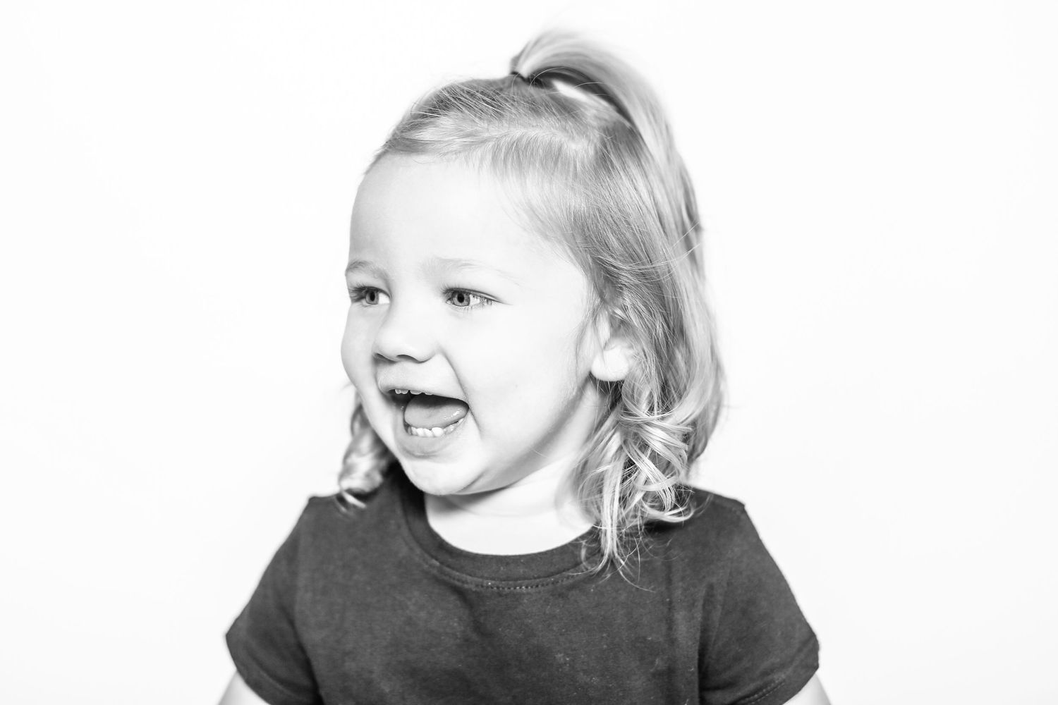 little girl smiles in portrait by Stephanie Le Shana photography
