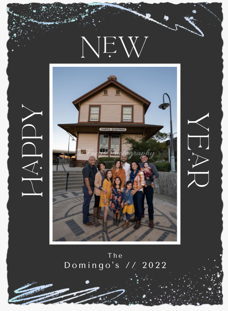 Holiday Cards for holiday portrait session in Simi Valley CA