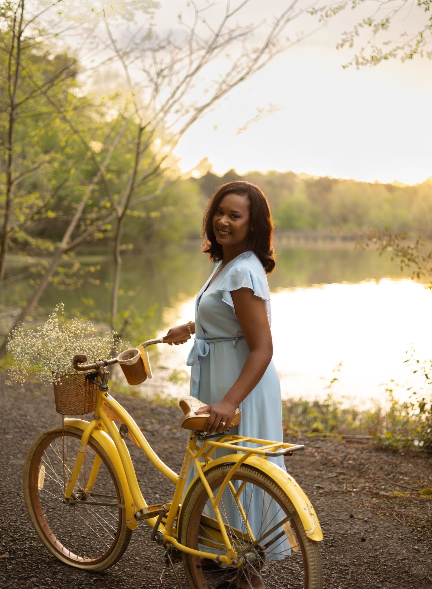 Woman with bicycle, Birmingham Alabama portrait photographer, Birmingham Alabama motherhood photographer
