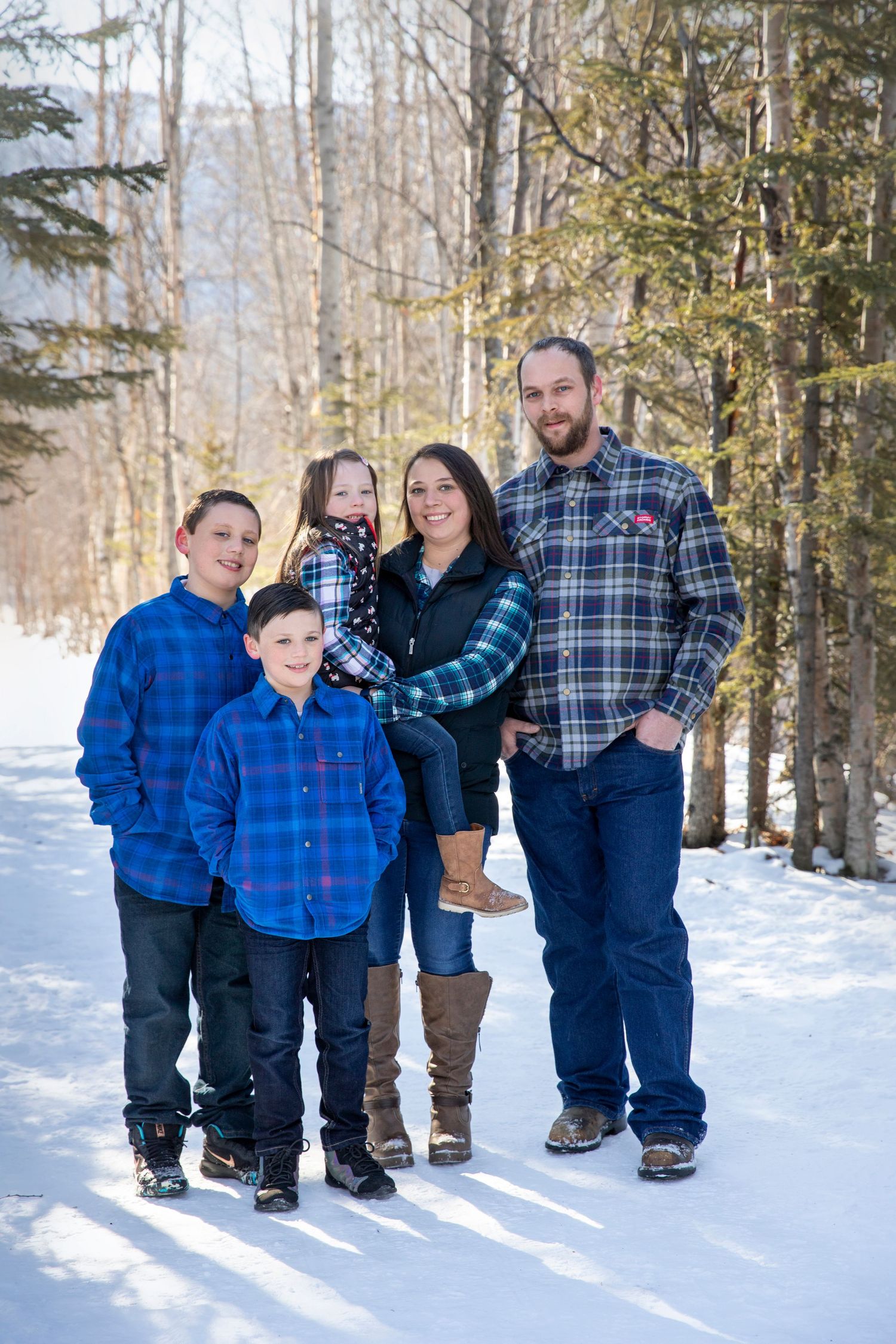 alaska winter family photography