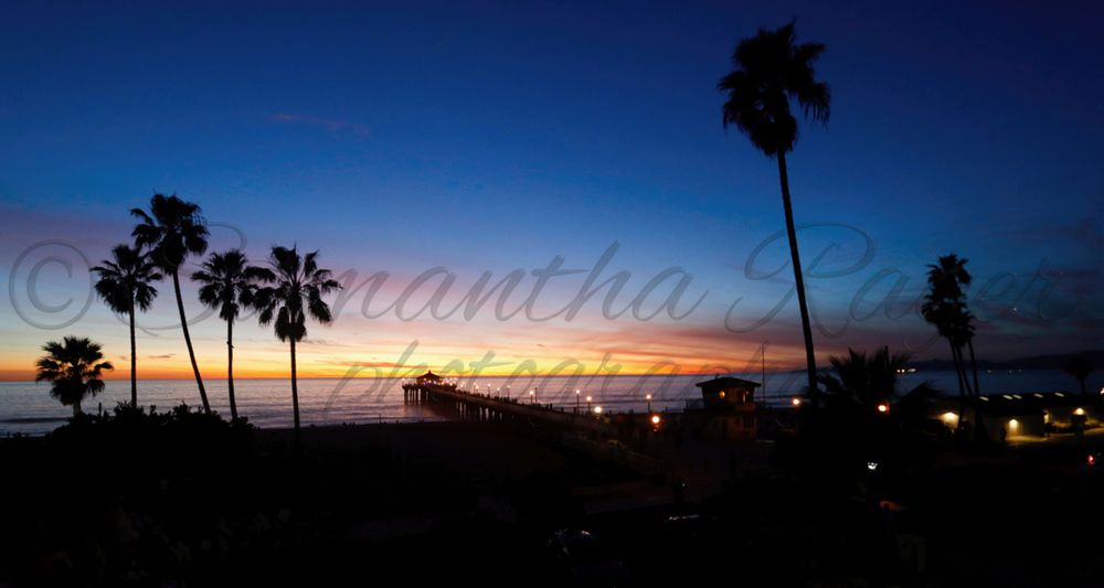 "Manhattan Pier Sunset" - Manhattan Beach