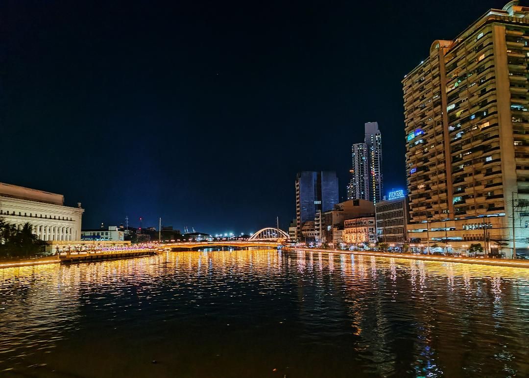 Manila City as viewed from Mc Arthur Bridge