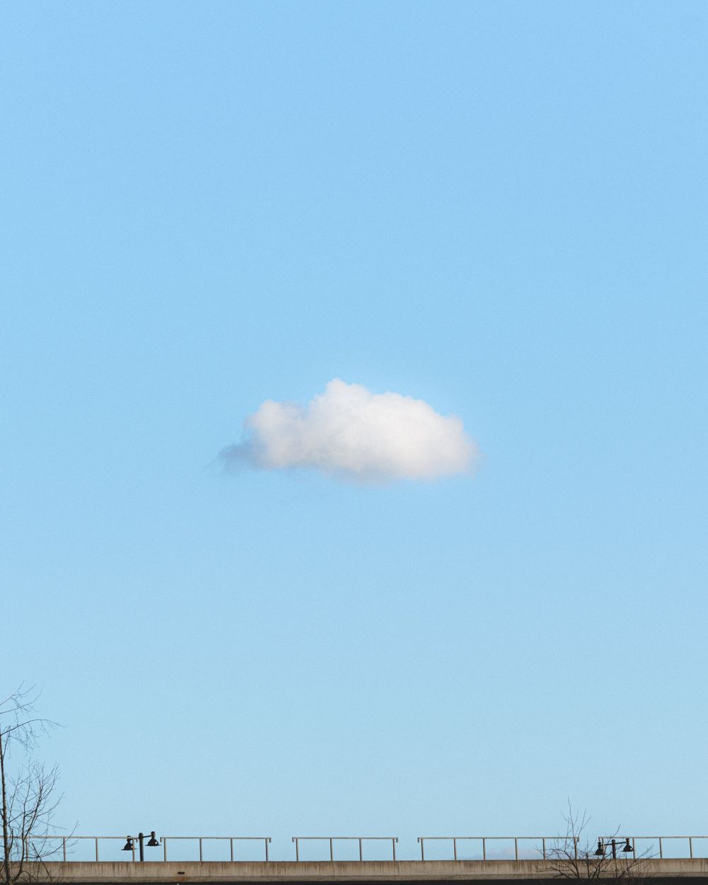 A single dreamy cloud in the sky