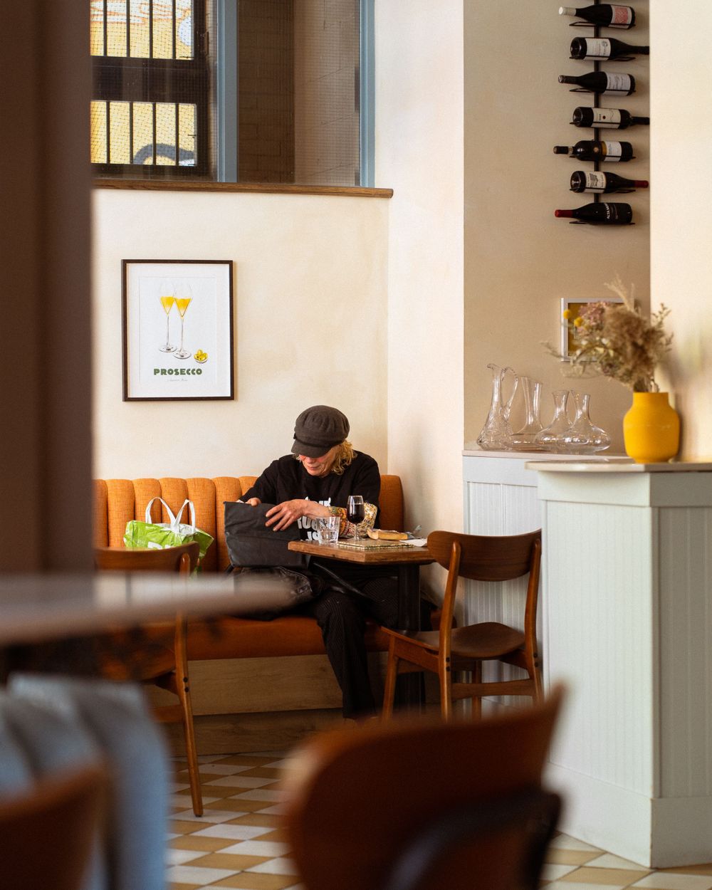 A bright and cozy cafe