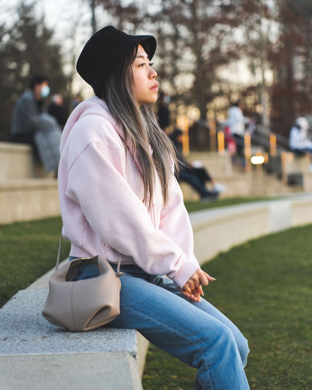 Girl looking into the distance