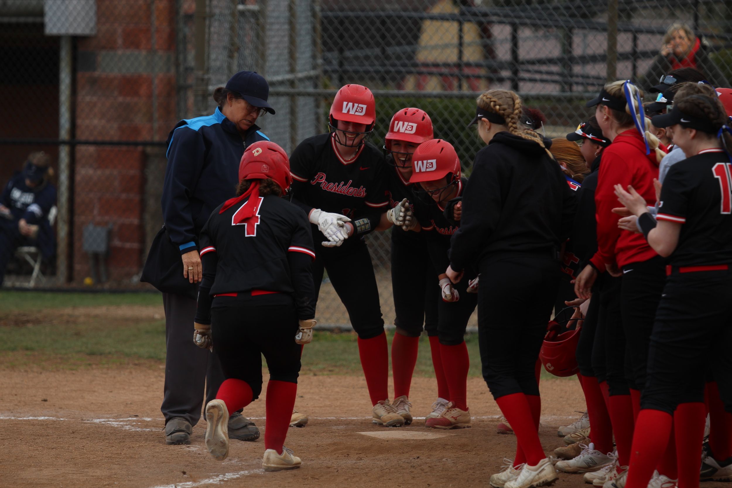 softball homerun celebration