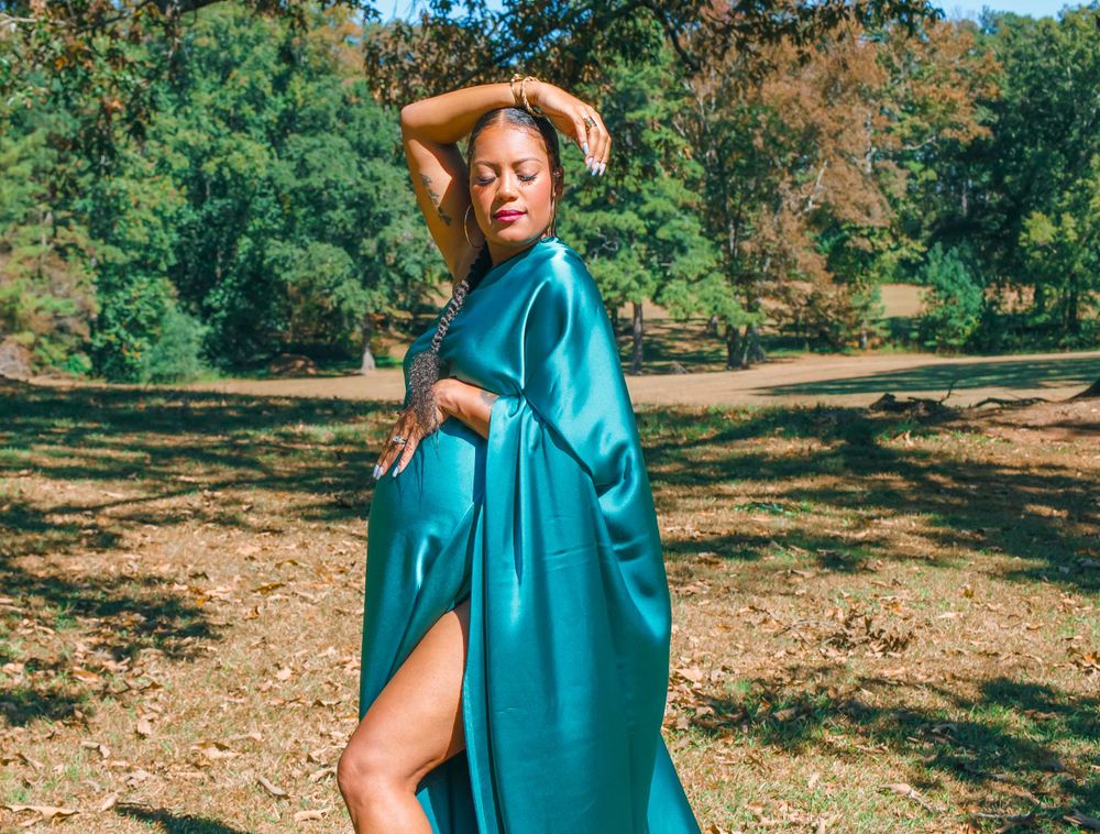 Maternity Photography by StylishLE Captured at Violet F. Stout Memorial Park Lithia Springs, GA