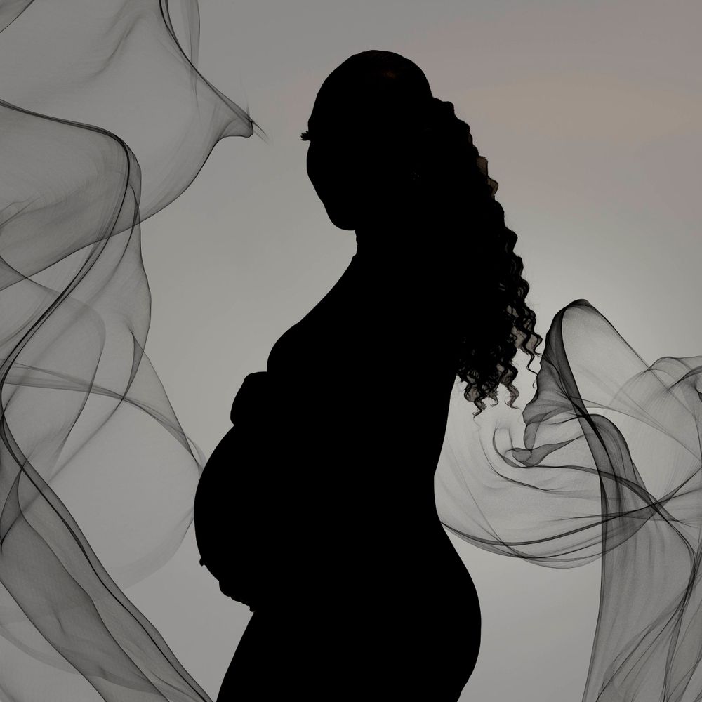 Silhouette Maternity Photography by StylishLE Captured Photography in Roswell, GA