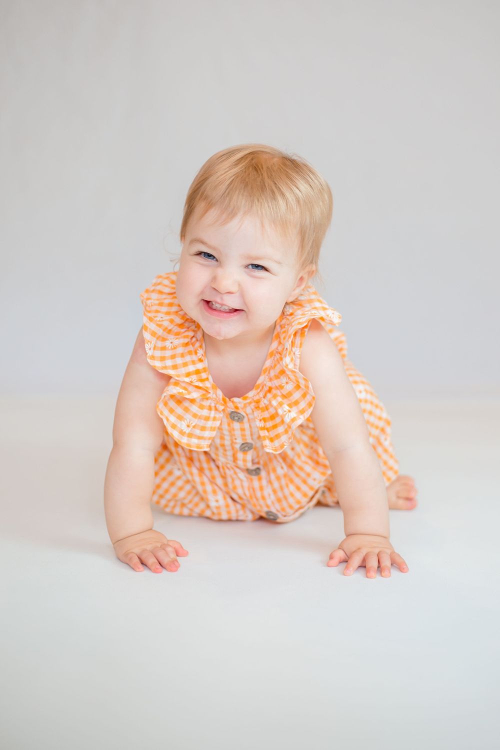professional photo of little girl smiling