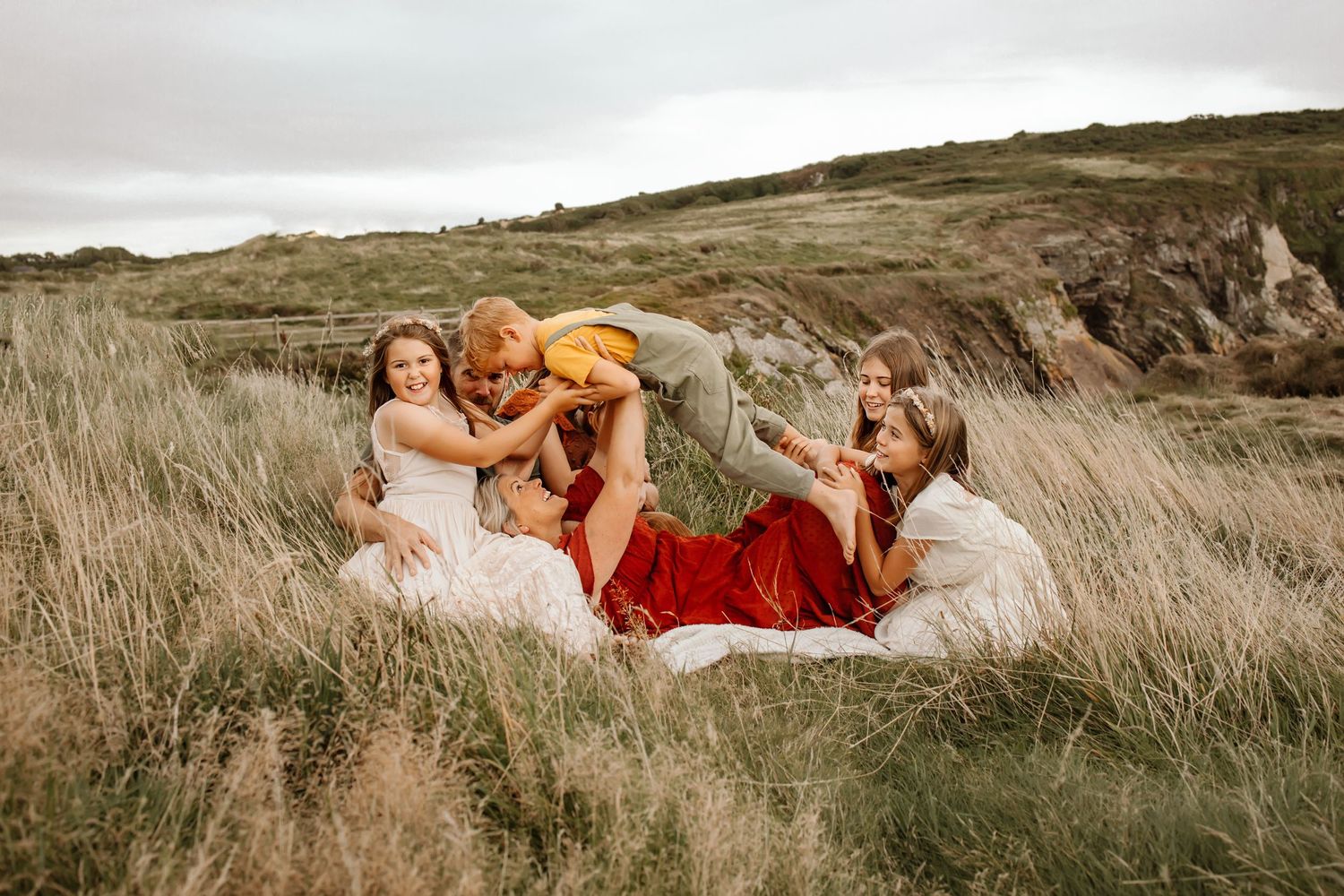 family photographer cork, waterford outdoor cliffs beach