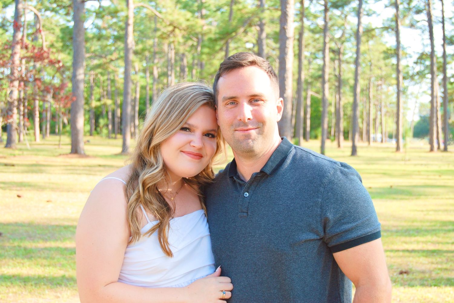 Couple session at park in Wilmington, NC