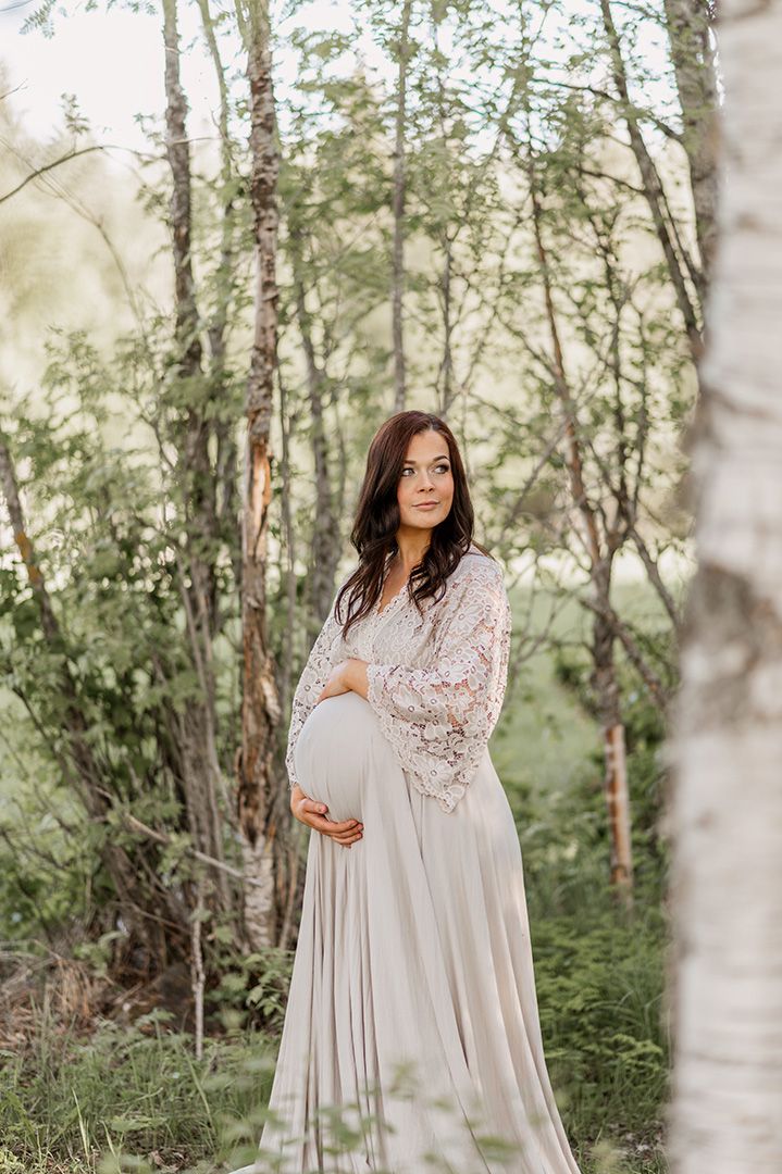 Gravidfotografering på rödön