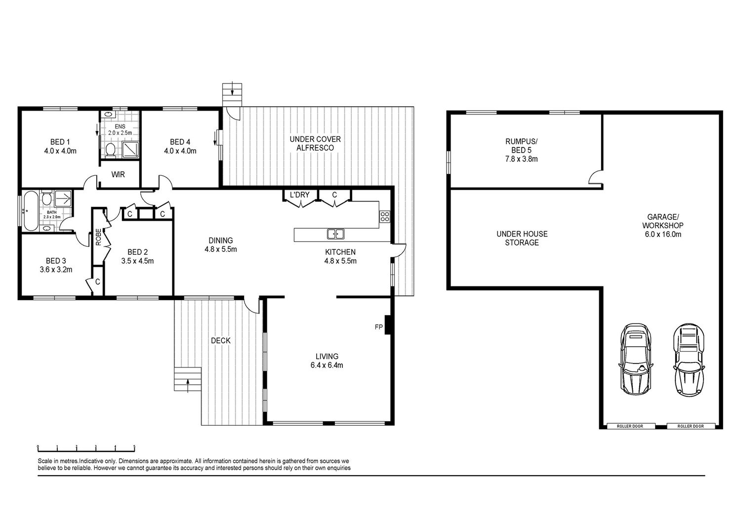 Detailed architectural floor plan showing room layouts and dimensions for a residential property.