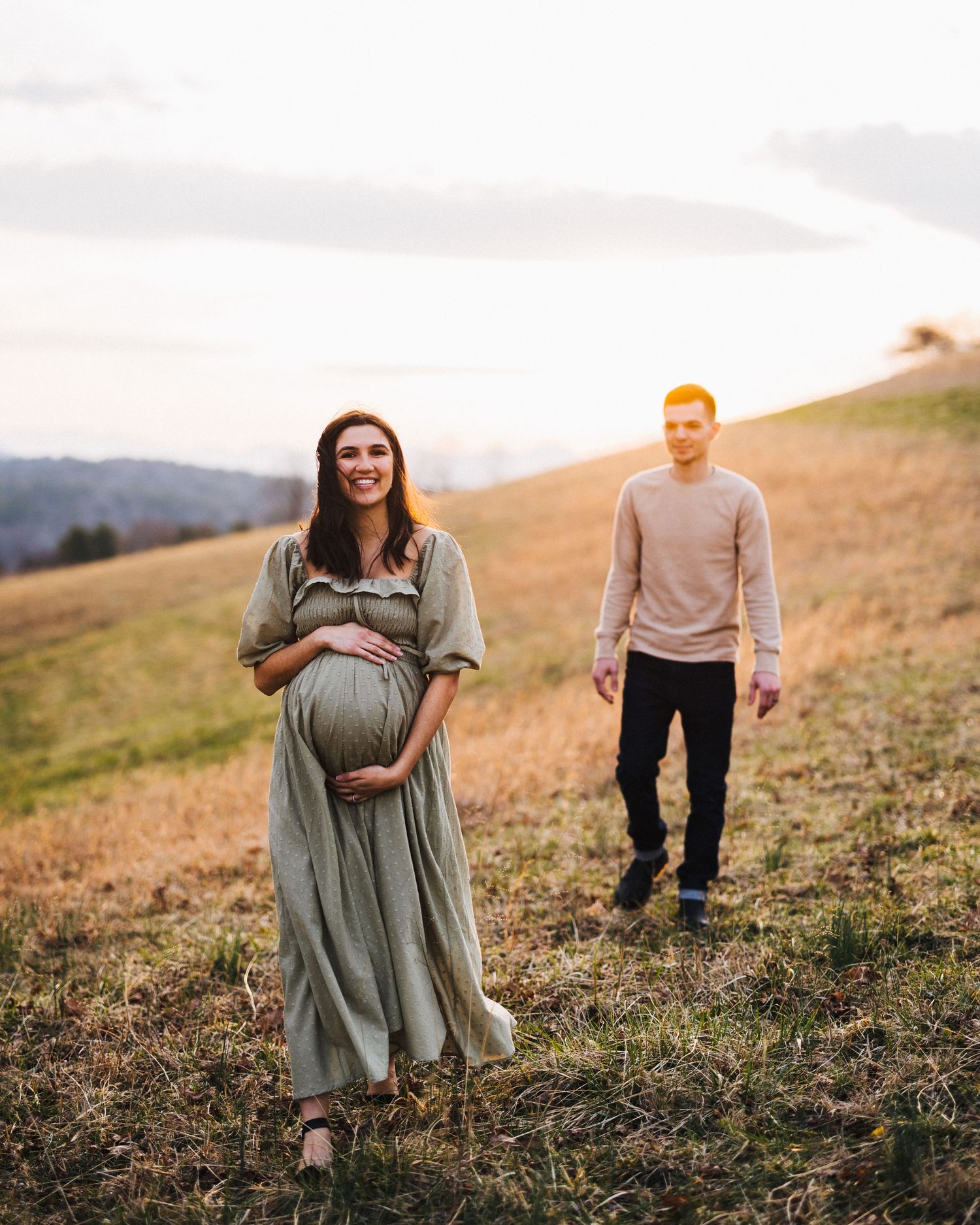 Maternity photoshoot with a wonderful couple at Biltmore Estate in Asheville NC