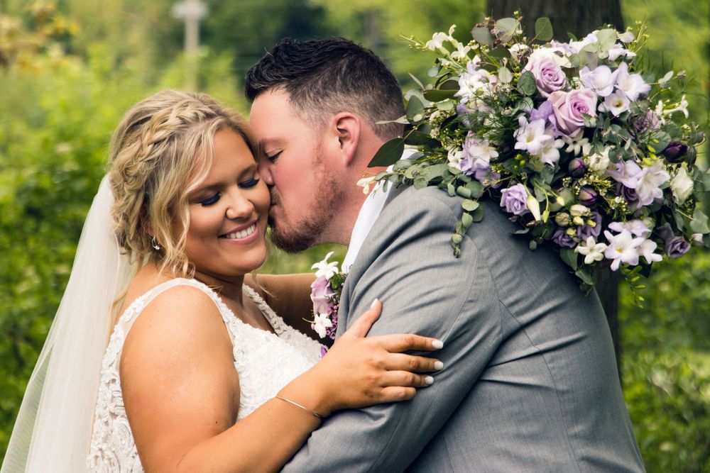 bride and groom solo shot
