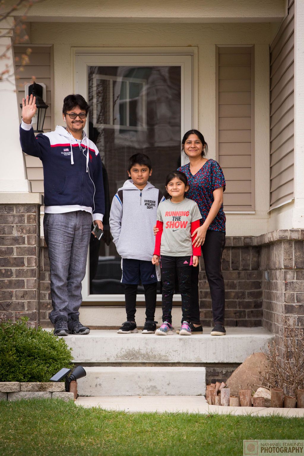 At Our Doorstep pictures of family during the pandemic