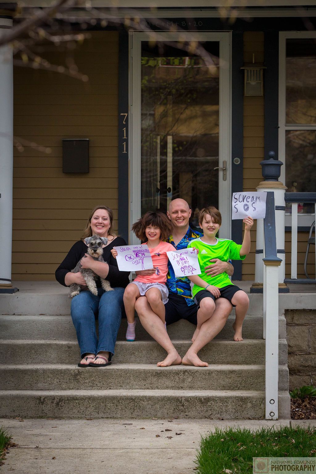 At Our Doorstep pictures of family during the pandemic
