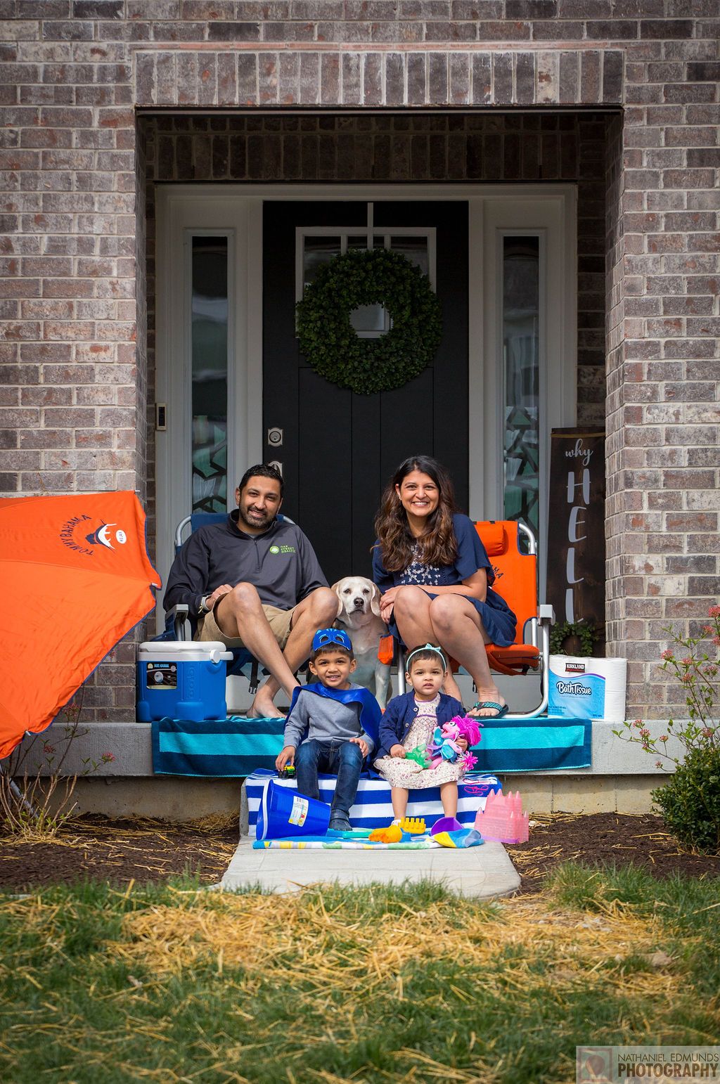 At Our Doorstep pictures of family during the pandemic