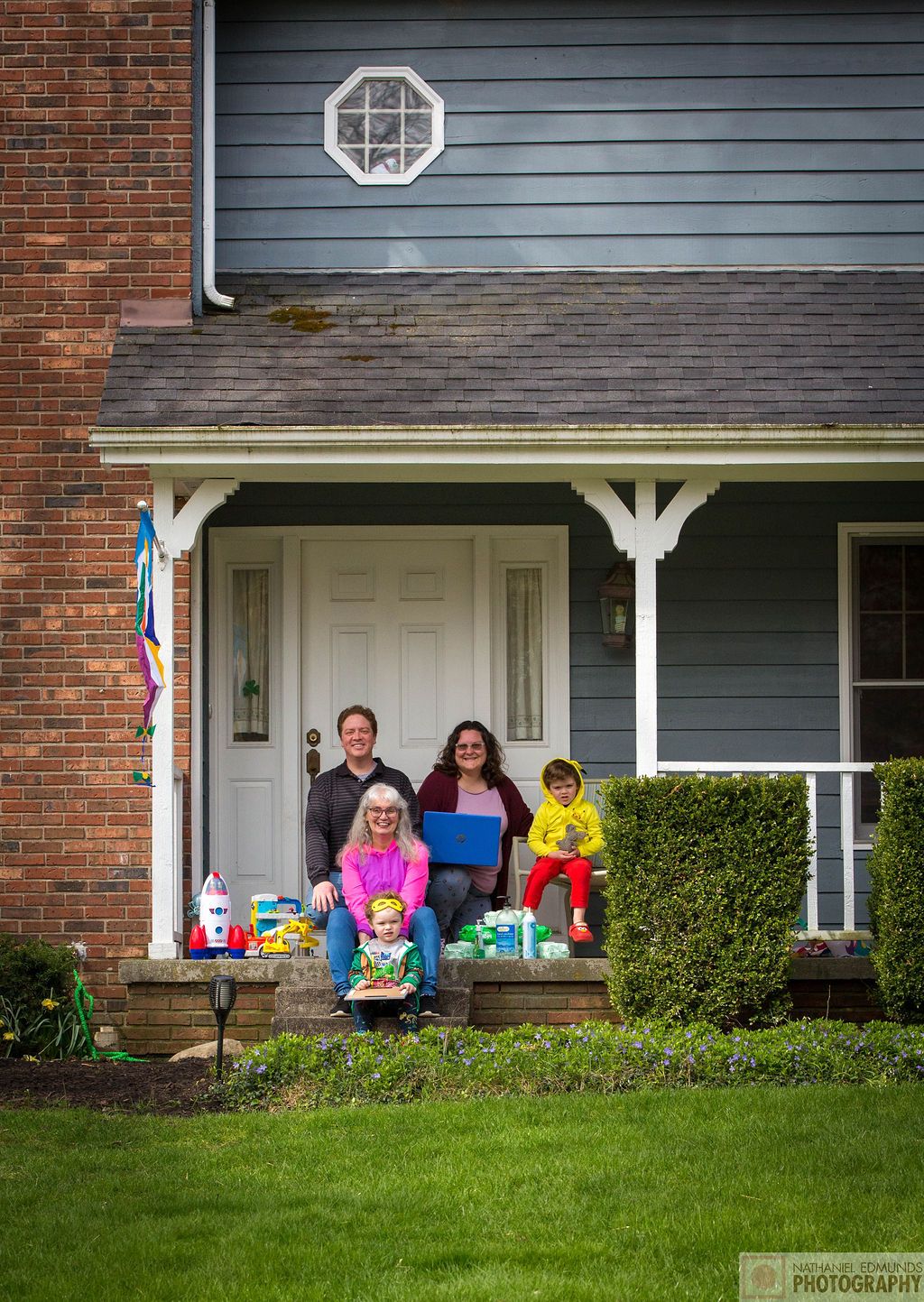 At Our Doorstep pictures of family during the pandemic