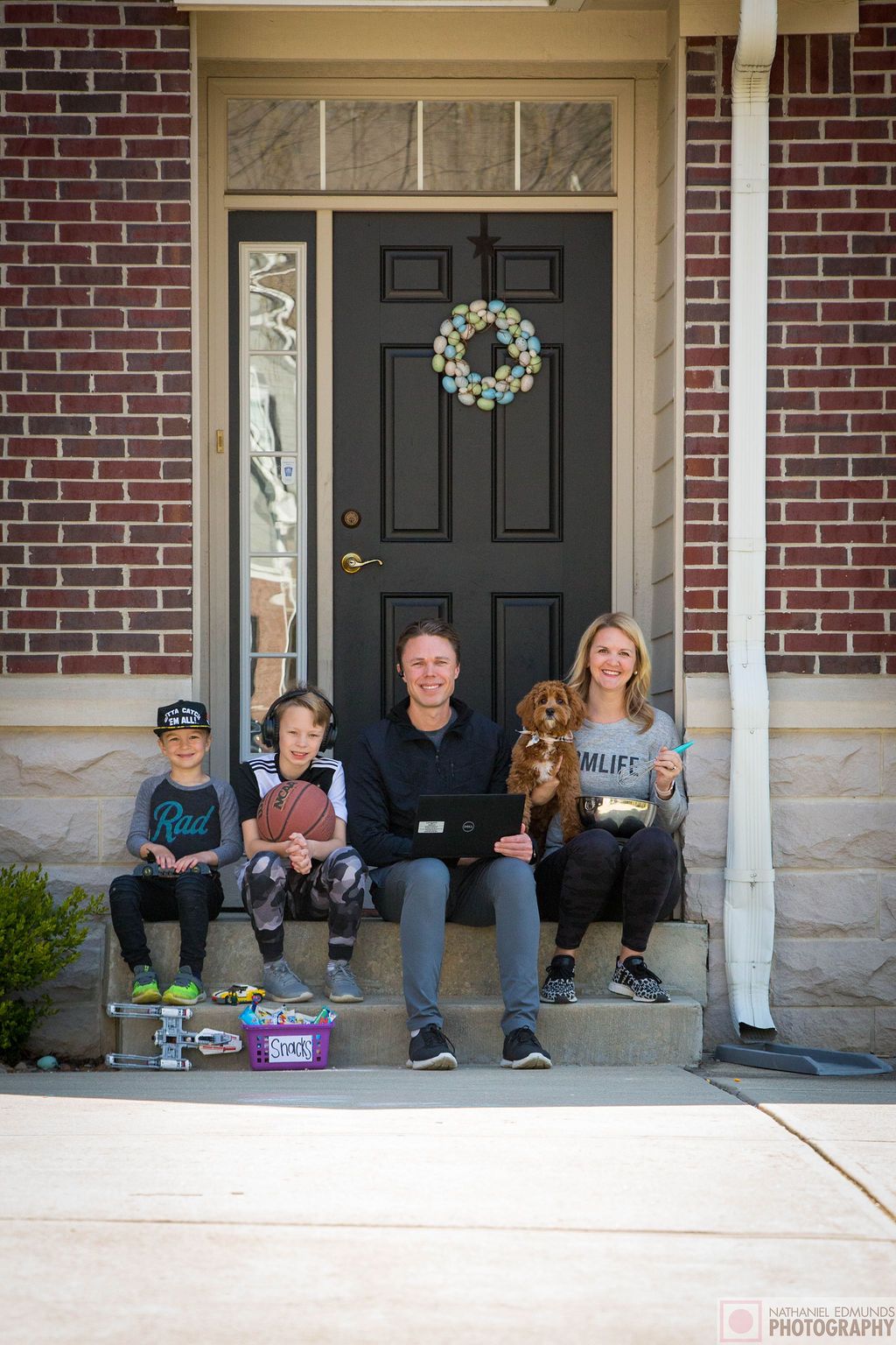 At Our Doorstep pictures of family during the pandemic