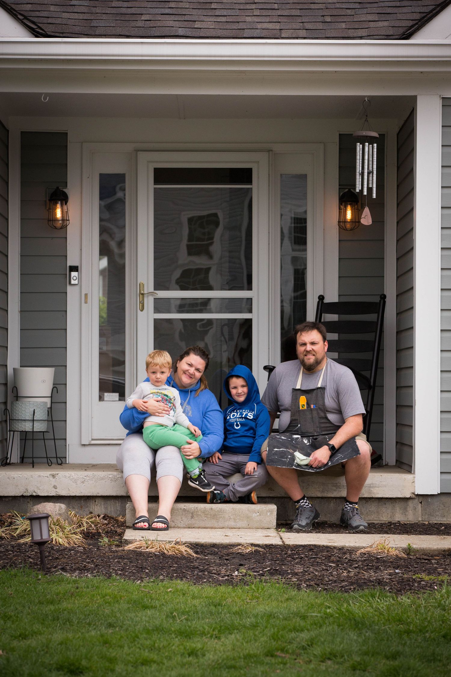 At Our Doorstep pictures of family during the pandemic