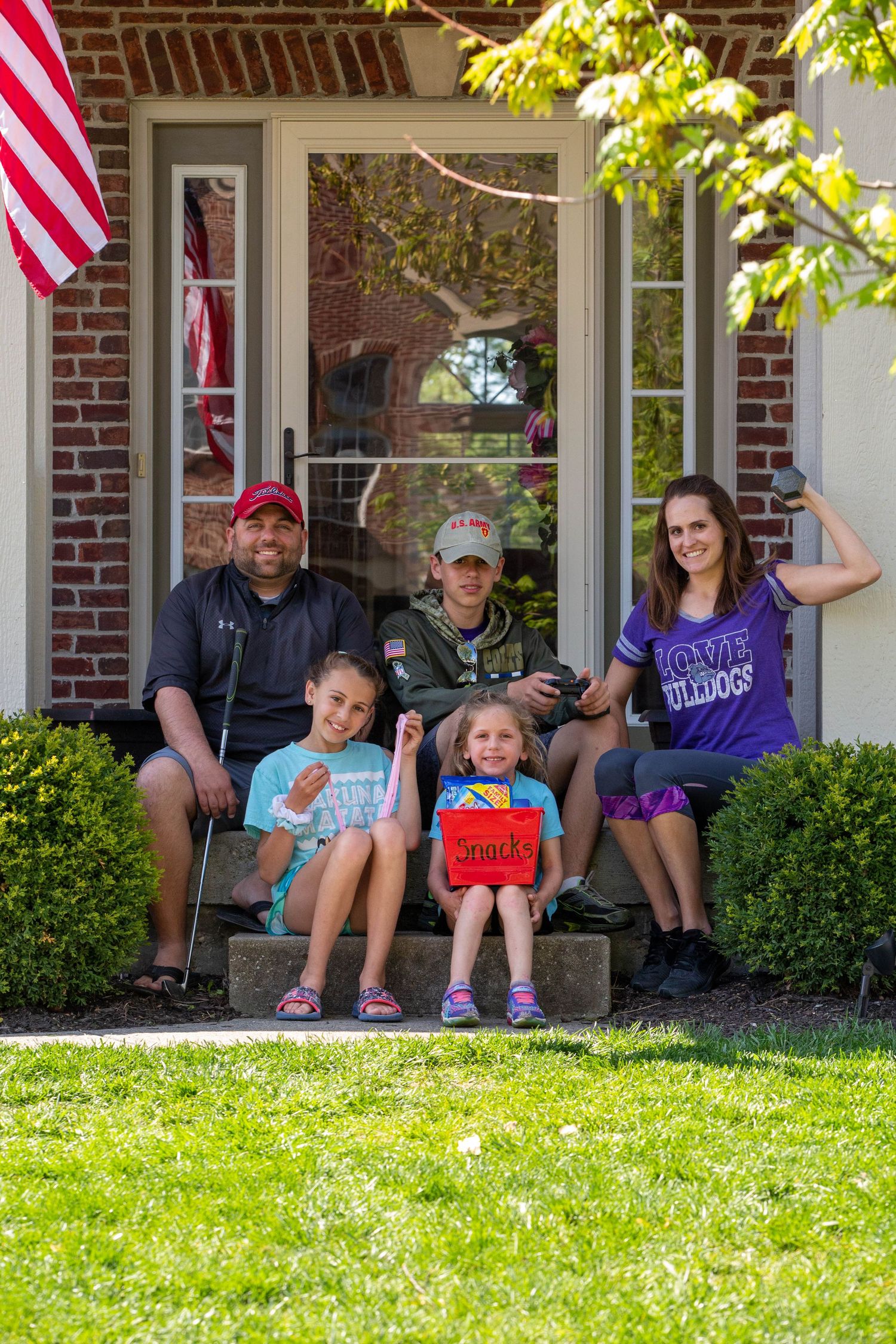 At Our Doorstep pictures of family during the pandemic