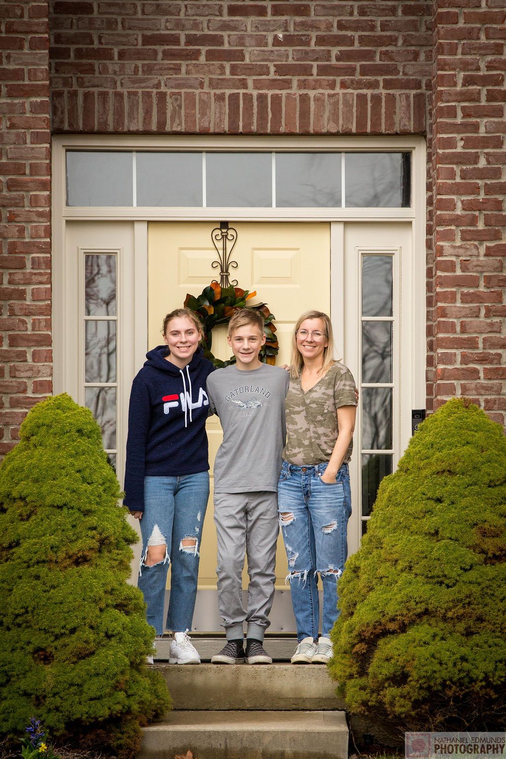 At Our Doorstep pictures of family during the pandemic