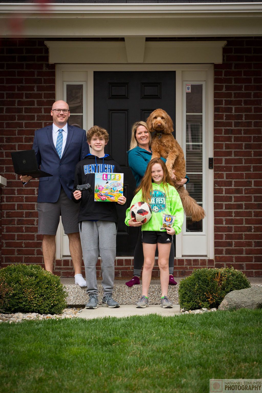 At Our Doorstep pictures of family during the pandemic