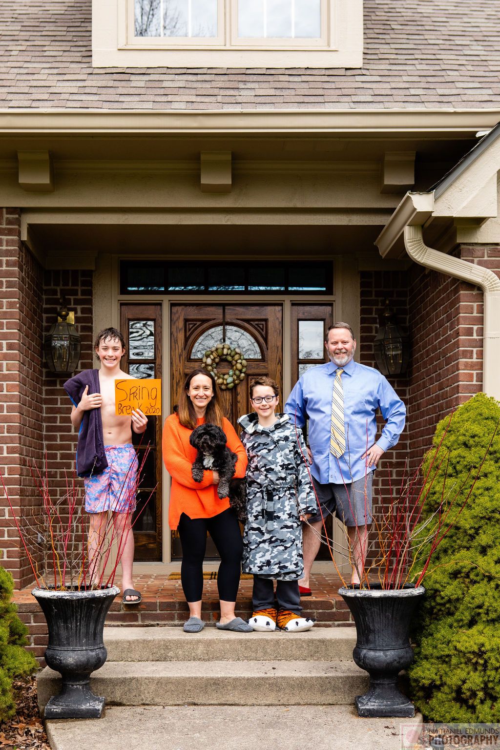 At Our Doorstep pictures of family during the pandemic