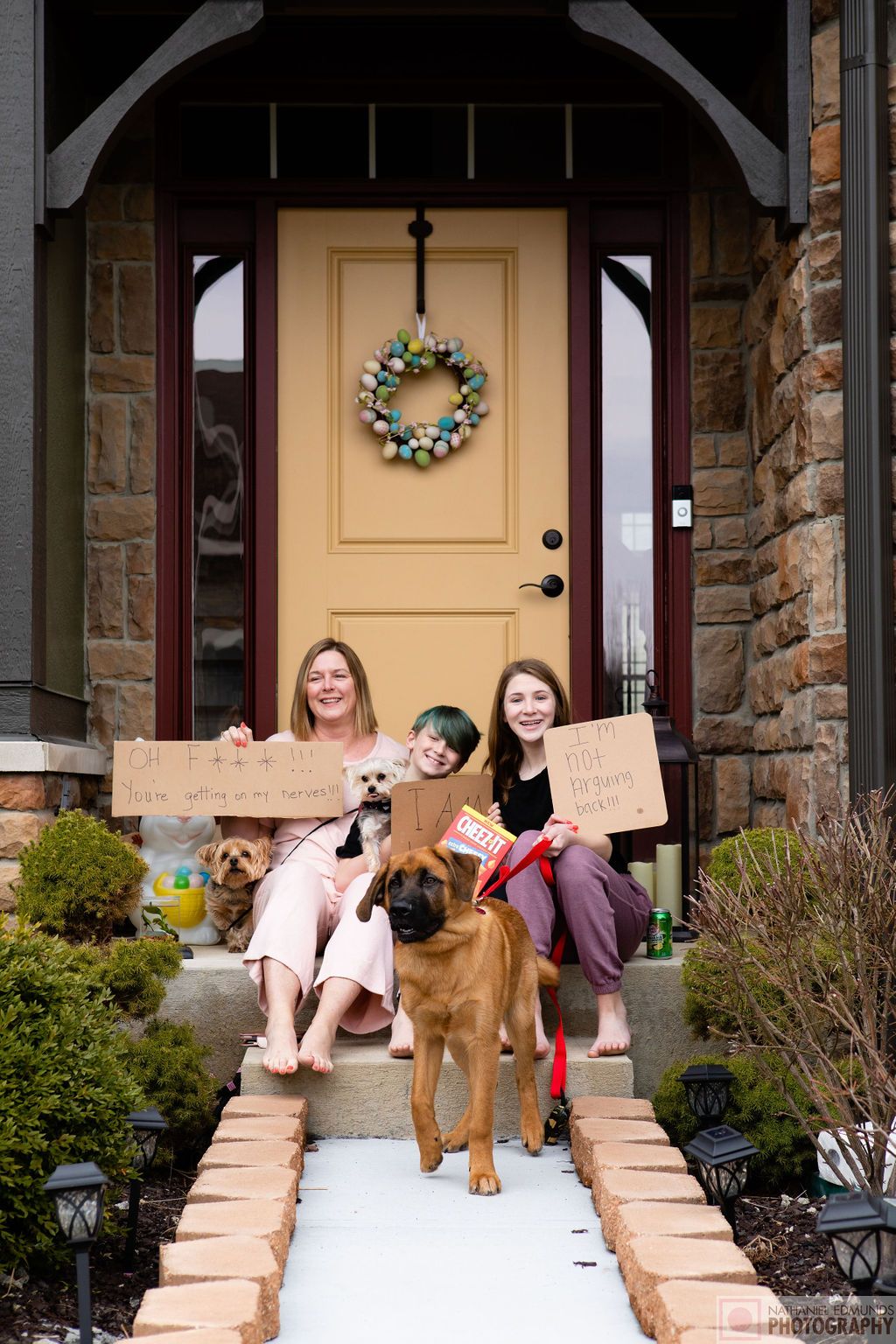 At Our Doorstep pictures of family during the pandemic